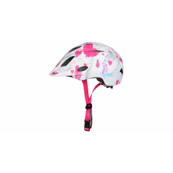 Pluto Light casca de bicicleta pentru copii, alb-roz
