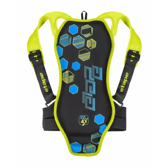 Protectie spate copii Backbone negru-lime