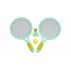 Racket Ball Games badminton tennis racket set green