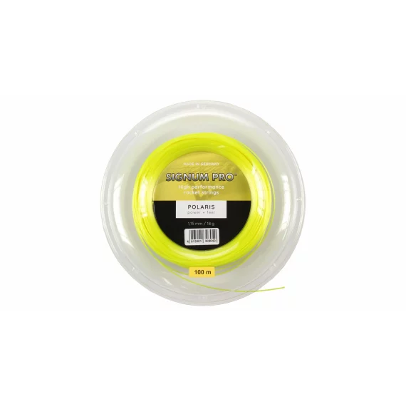 Racordaj tenis Polaris 100, 100 m galben