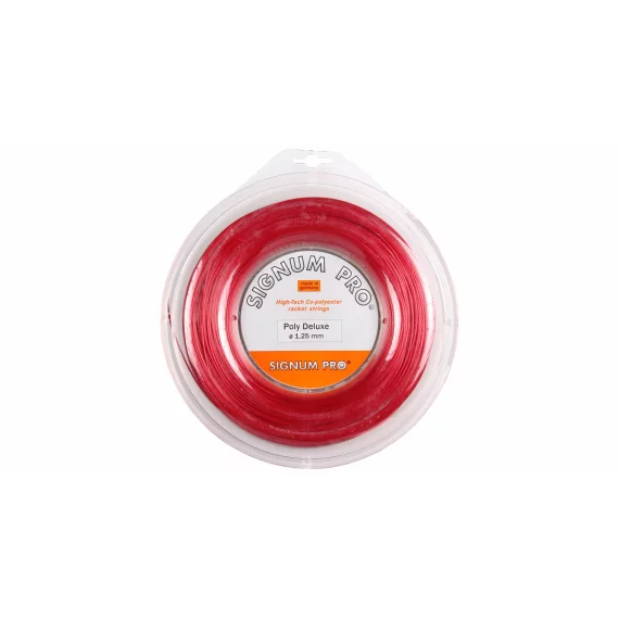 Racordaj tenis Signum Pro Poly Deluxe Red 200 m