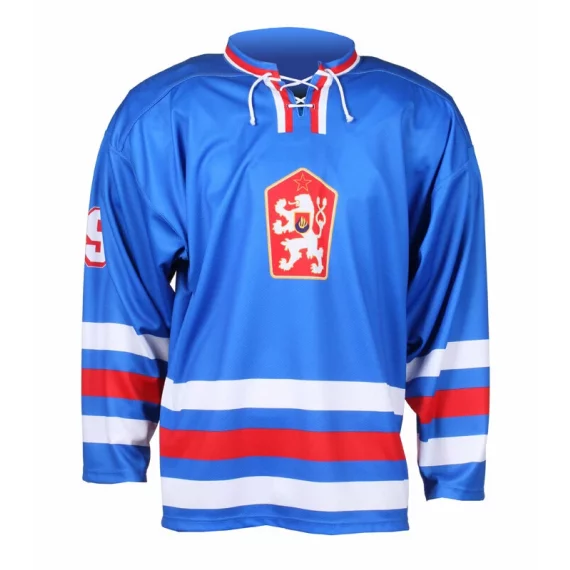 Replica tricou hochei CSSR Senior 1976 albastru