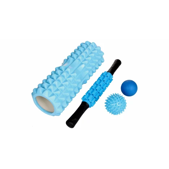 Roller Set IV set de yoga, albastru