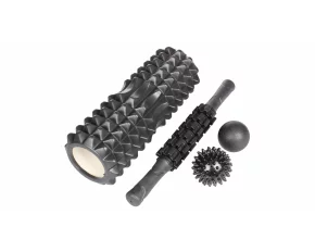 Roller Set IV set de yoga, negru