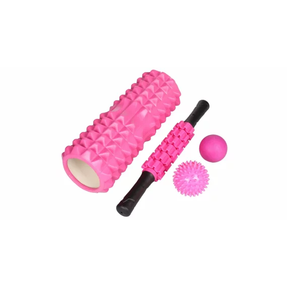 Roller Set IV set de yoga, roz