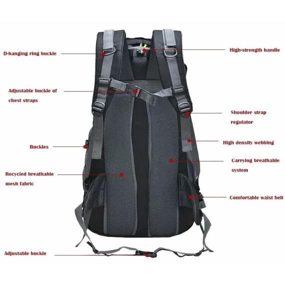 Rucsac drumetie Rock negru