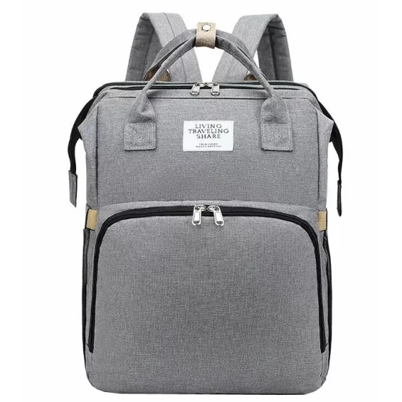 Rucsac multifunctional bebelusi Mommy, gri