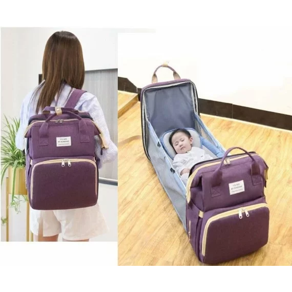 Rucsac multifunctional bebelusi Mommy, gri