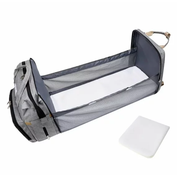 Rucsac multifunctional bebelusi Mommy, gri