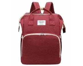 Rucsac multifunctional bebelusi Mommy, rosu