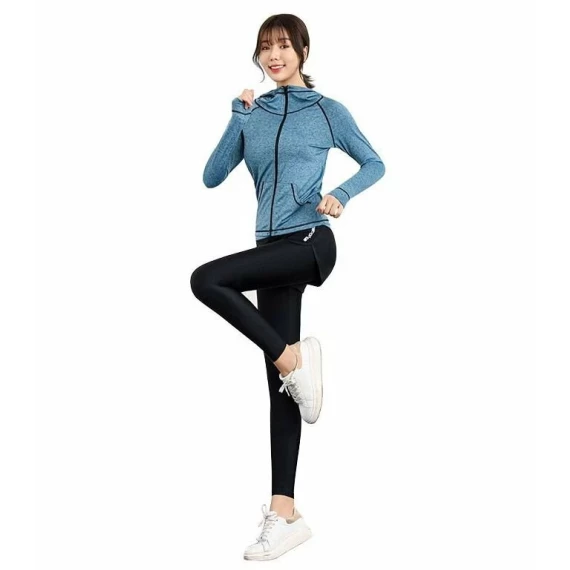 Runner 5W set de fitness pentru femei, albastru deschis