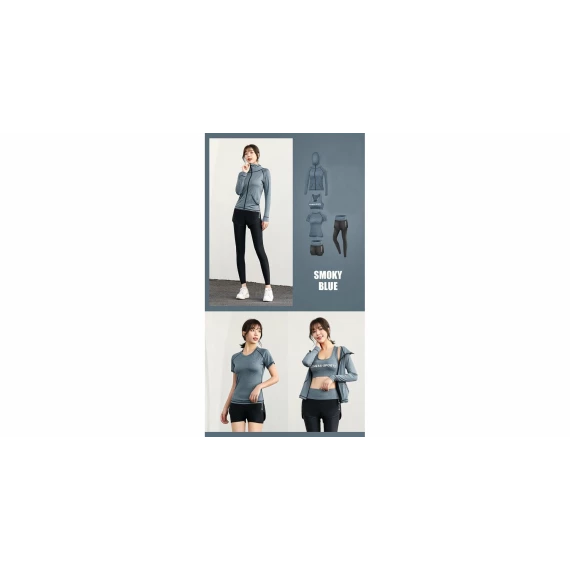 Runner 5W set de fitness pentru femei, albastru inchis