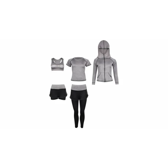 Runner 5W set de fitness pentru femei, gri