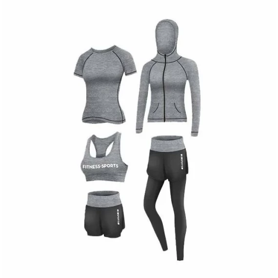 Runner 5W set de fitness pentru femei, gri