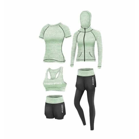 Runner 5W set de fitness pentru femei, verde