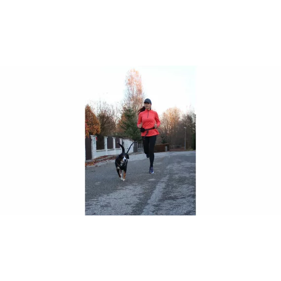 Runner Buddy 1.0 lesa de alergare pentru caini, neagra
