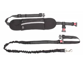 Runner Buddy 1.0 lesa de alergare pentru caini, neagra