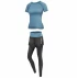 Runner Long 2W set de fitness pentru femei, albastru deschis