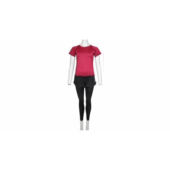 Runner Long 2W set de fitness pentru femei, rosu