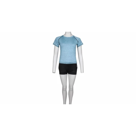 Runner Short 2W set de fitness pentru femei, albastru deschis
