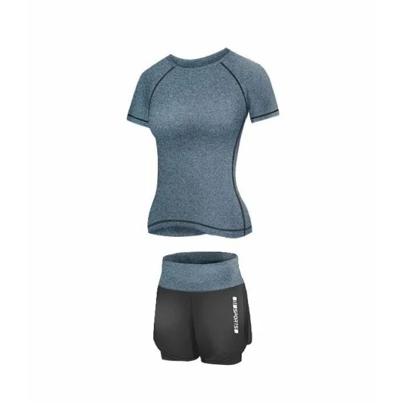 Runner Short 2W set de fitness pentru femei, albastru inchis