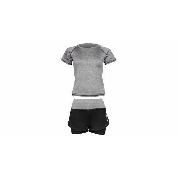 Runner Short 2W set de fitness pentru femei, gri