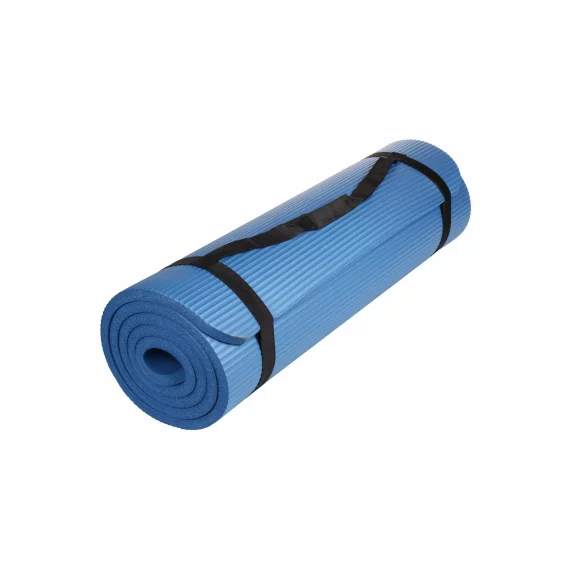 Saltea antrenament Yoga NBR 15 Mat albastru