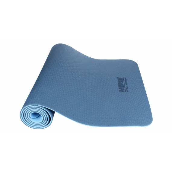 Saltea antrenament Yoga TPE 6 Double Mat albastru-albastru