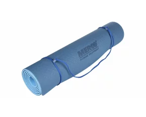 Saltea antrenament Yoga TPE 6 Double Mat albastru-albastru
