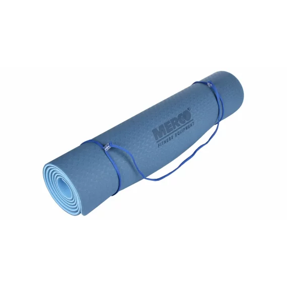 Saltea antrenament Yoga TPE 6 Double Mat albastru-albastru