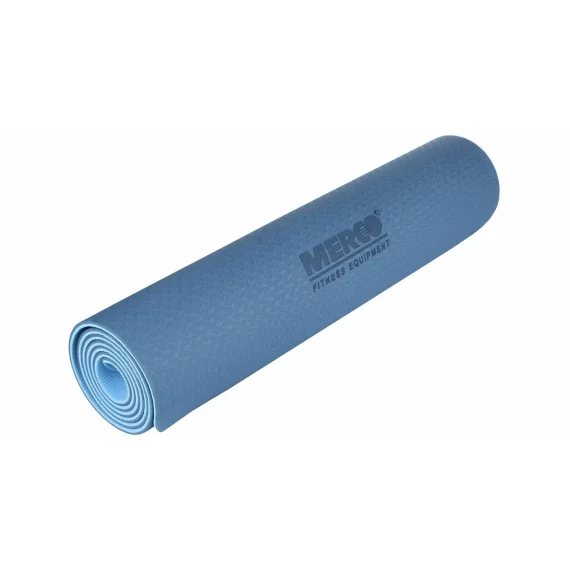 Saltea antrenament Yoga TPE 6 Double Mat albastru-albastru