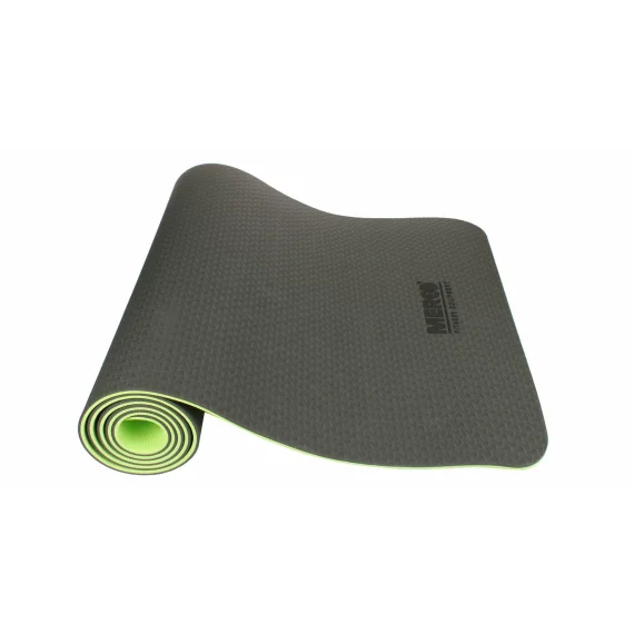 Saltea antrenament Yoga TPE 6 Double Mat negru-verde