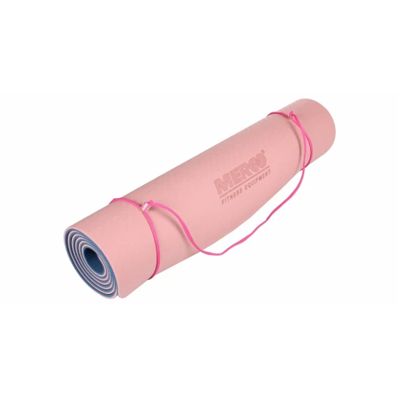 Saltea antrenament Yoga TPE 6 Double Mat roz-albastru