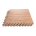 Set saltele fitness 60 x 60 x 1 cm imitatie lemn Woody, maro deschis, 4 buc