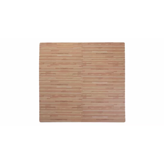 Set saltele fitness 60 x 60 x 1 cm imitatie lemn Woody, maro deschis, 4 buc