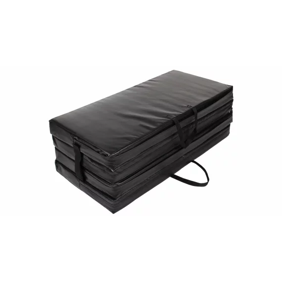 Saltea gimnastica pliabila FoldMat 8, 195 x 100 x 8 cm, negru