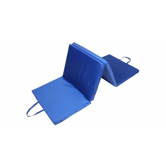 Saltea pliabila gimnastica Comfort Mat, 180 x 61 x 4 cm, albastru