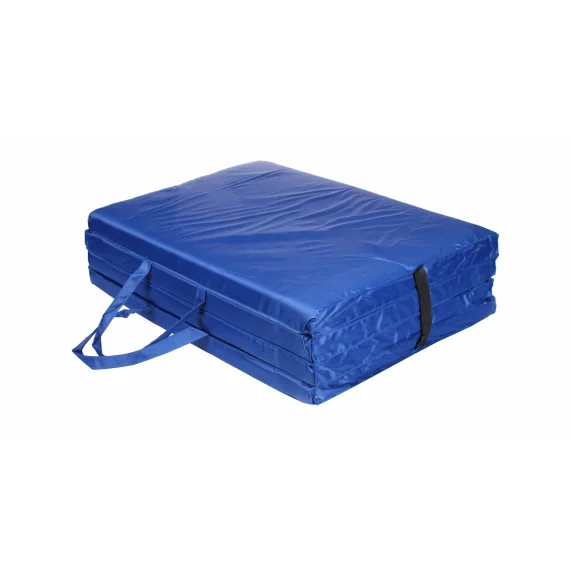 Saltea pliabila gimnastica Comfort Mat, 180 x 61 x 4 cm, albastru