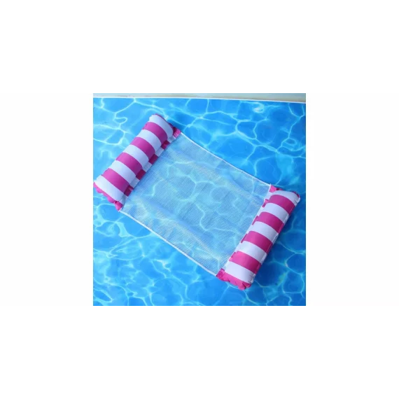 Scaun gonflabil plutitor pentru piscina Float Stripe, rosu