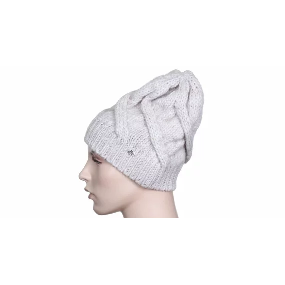Screw Beanie caciula de iarna pentru femei, bej