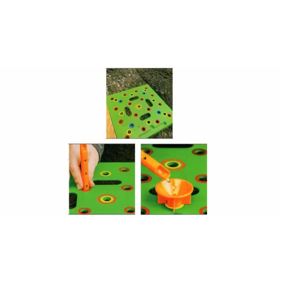Seeder garden tool sowing template