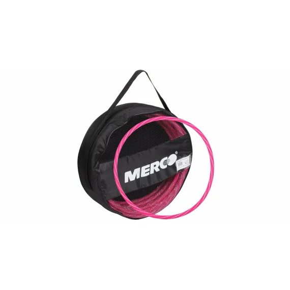 Set 10 cercuri pentru gimnastica Merco Hula Hoop Aero, diametru 50 cm, husa transport inclusa
