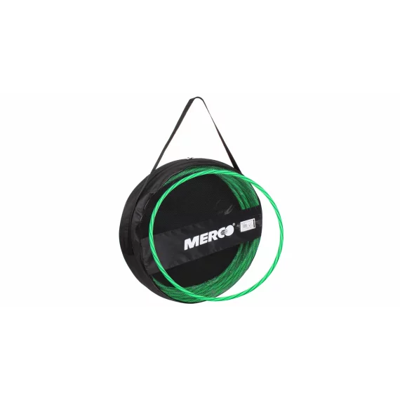 Set 10 cercuri pentru gimnastica Merco Hula Hoop Aero, diametru 70 cm, husa transport inclusa