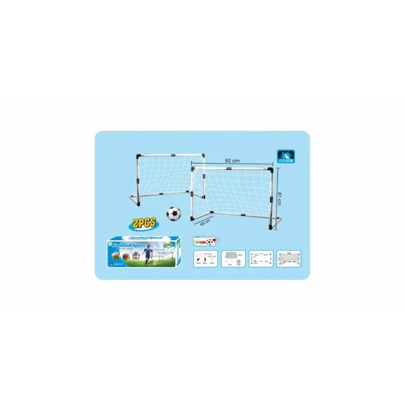 Set 2 porti de fotbal Garden Goal 92 x 61 x 48 cm