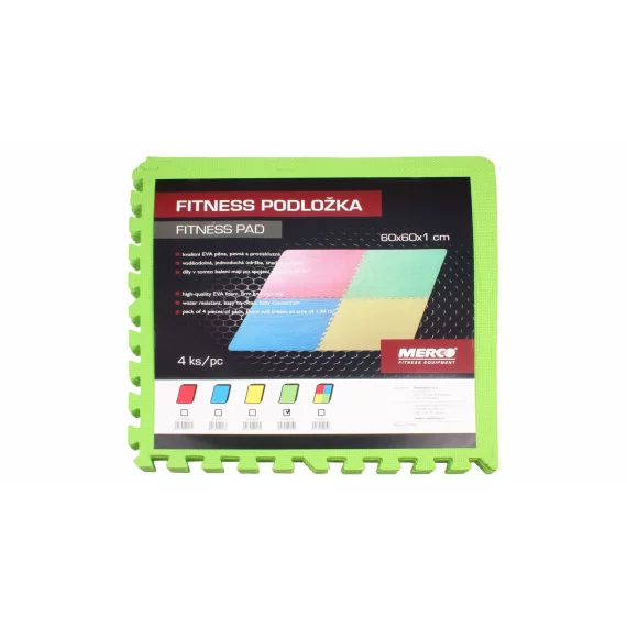 Set 4 saltele Colored Puzzle, verde