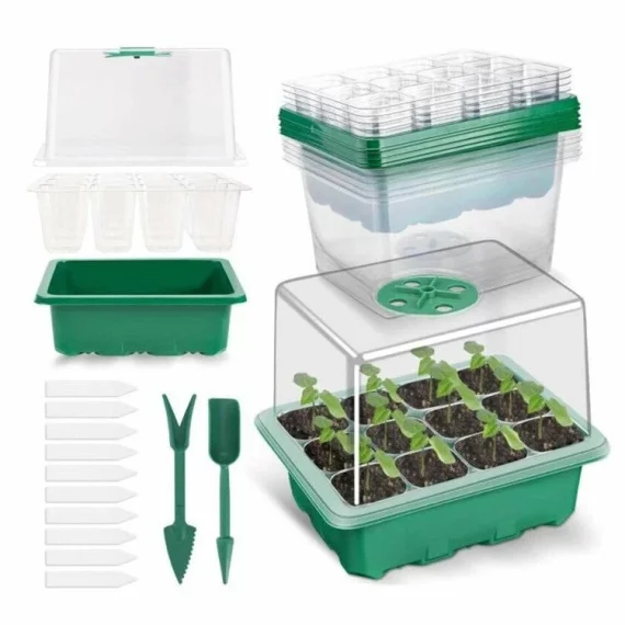 Set 5 pachete pentru crestere rasaduri / mini-sera, Seedling Pot 12