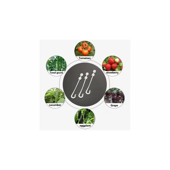 Set 50 carlige pentru fructe si legume Fruit Hooks 13, lungime 13 cm