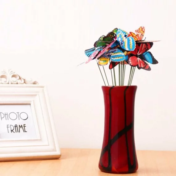 Set 50 decoratiuni pentru ghivecele de flori sau gradina Butterfly