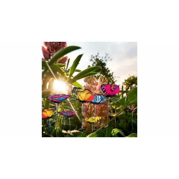 Set 50 decoratiuni pentru ghivecele de flori sau gradina Butterfly
