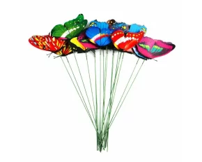 Set 50 decoratiuni pentru ghivecele de flori sau gradina Butterfly